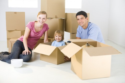 Man and van service helping a customer move items in Fulwell