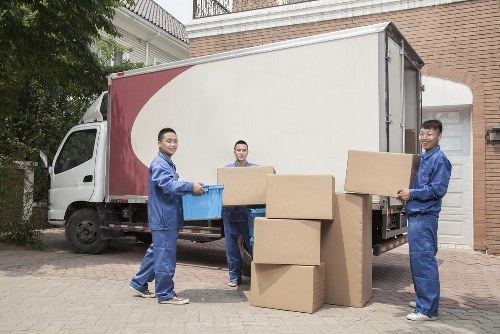 House move loading into a removals van in Fulwell