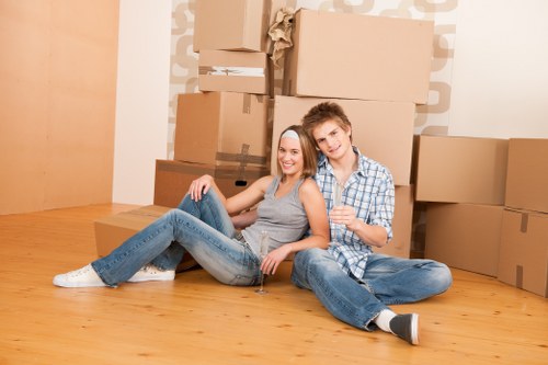 Commercial removals setup for a local Fulwell business move