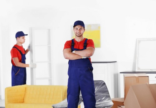 Removal team preparing a local move in Fulwell