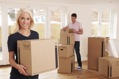 Removal team helping with a residential move in Fulwell