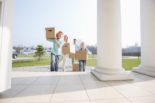 Moving day preparations for a Fulwell removals van service
