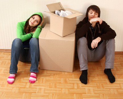Local Fulwell moving van handling furniture and boxes