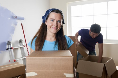 Professional movers managing stairs and access in Fulwell