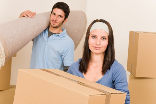 Local moving team managing access and parking for a Fulwell property